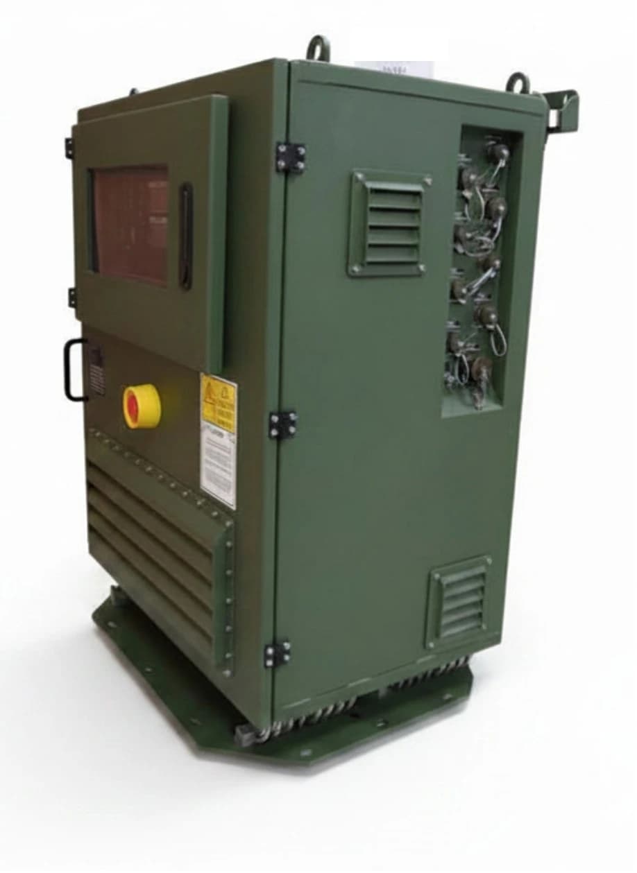 محوّل تردد عسكري متنقل PowerGuard Outdoor بجهد 115 VAC وتردد 60/400 Hz