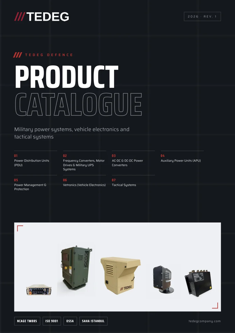 Cover of the TEDEG Defence Product Catalogue 2026