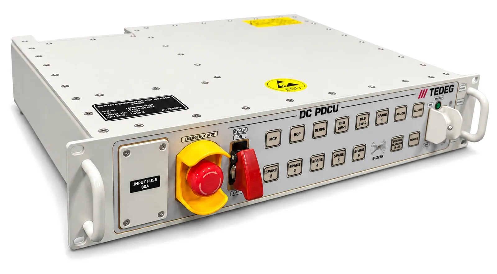 وحدة عسكرية لتوزيع طاقة DC والتحكم بها PowerGuard DC-PDCU-11