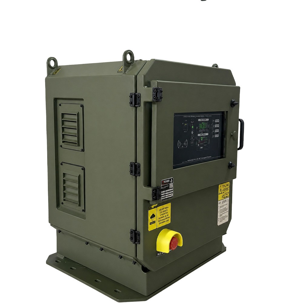 PowerGuard 400/115 VAC AC-AC military inverter cabinet angle