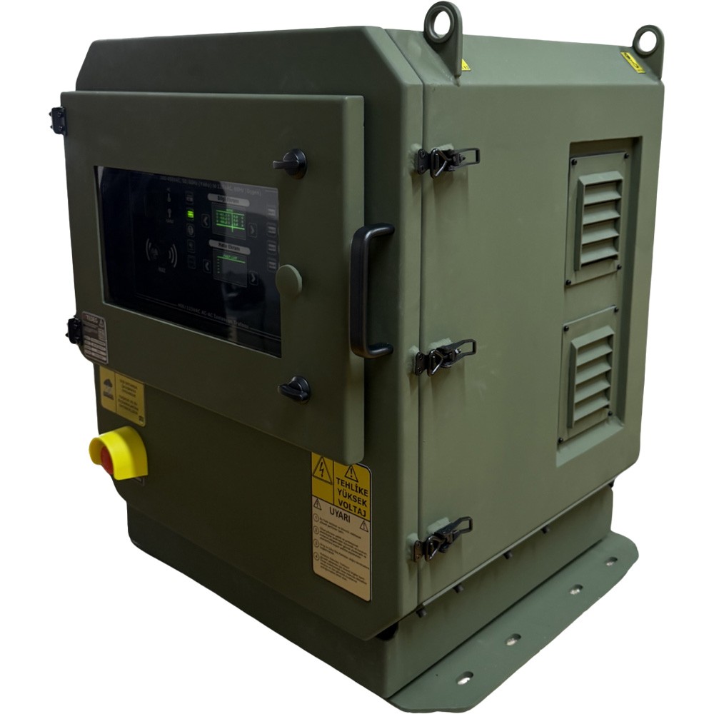 PowerGuard 400/115 VAC AC-AC military inverter front side angle